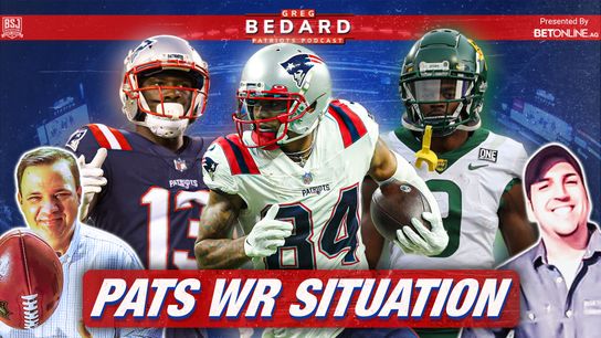 .@betonline_ag Podcast & Video: Bedard Patriots Pod - What are they going to do at WR? taken at BSJ Headquarters (Patriots)